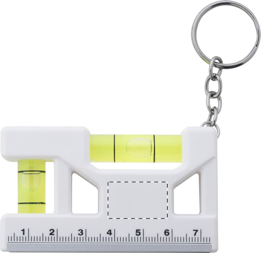 Multilevel Multifunktionaler Schlüsselanhänger – Druckbeispiel Tampondruck, 1-farbig, max. 20 x 10 mm - Vorderseite
