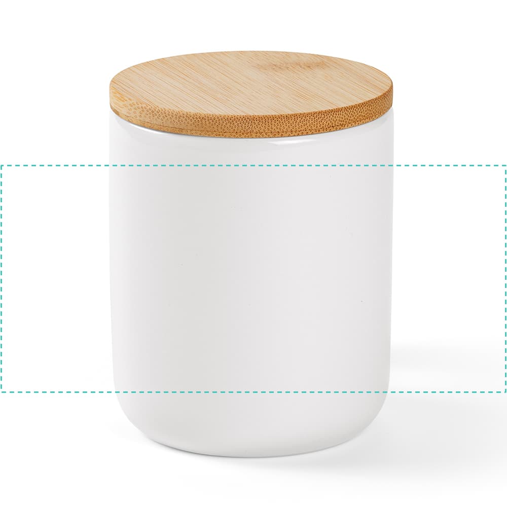 Douro Keramik Tasse mit Bambus, 380 ml. Für Sublimationsdruck geeignet – Druckbeispiel Sublimation - XL, Vollfarbig, 190x72 mm - Tasse