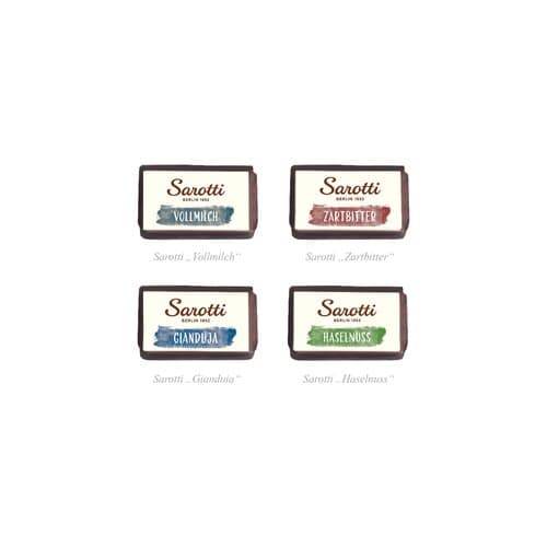 Adventskalender Weihnachtshaus "Exklusiv" mit Sarotti Fairtrade® Schokolade, Inlay aus Papier