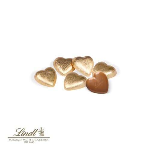 Präsentbox mit Lindt Schokoherzen, Express