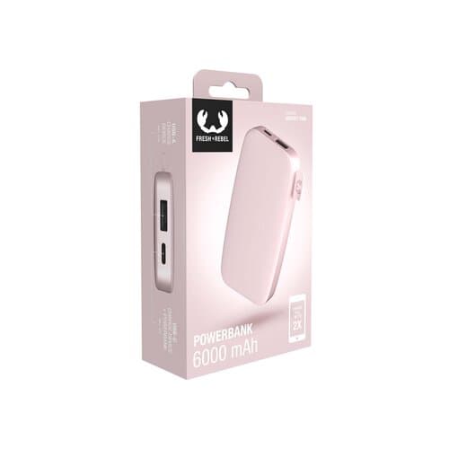Fresh 'n Rebel Powerbank 6000 mAh USB-C Smokey Pink