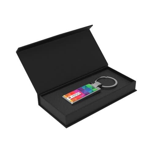Magnetic Gift Box for Key Ring Curvo, Helsinki, Verso Rectangular