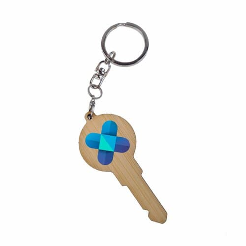 Key Ring Bamboo DYO, Print in full color