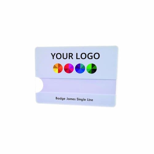 Name Badge James single, Needle, Print in full color