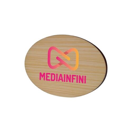 Badge Bamboo Oval
