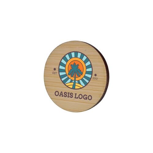 Badge Bamboo Round