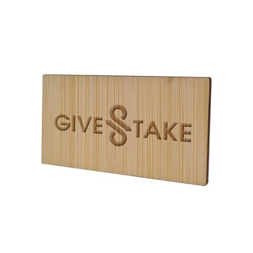 Badge Bamboo Rectangular