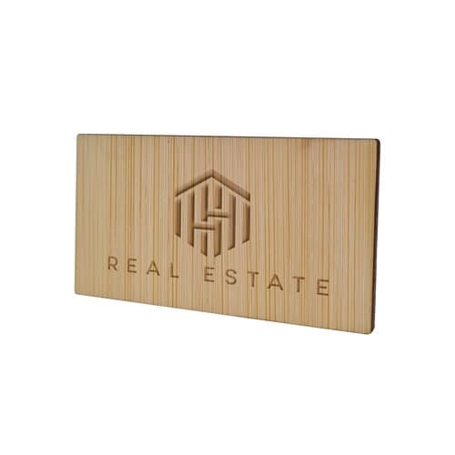 Badge Bamboo Rectangular