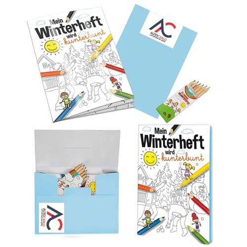 Malbuch / Mal-Set A6 - Winter