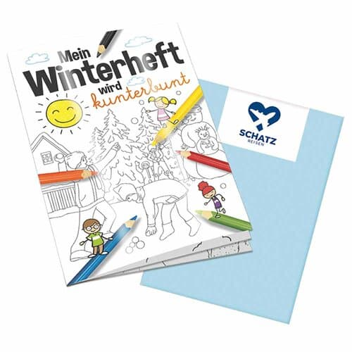 Malbuch / Mal-Set A6 - Winter