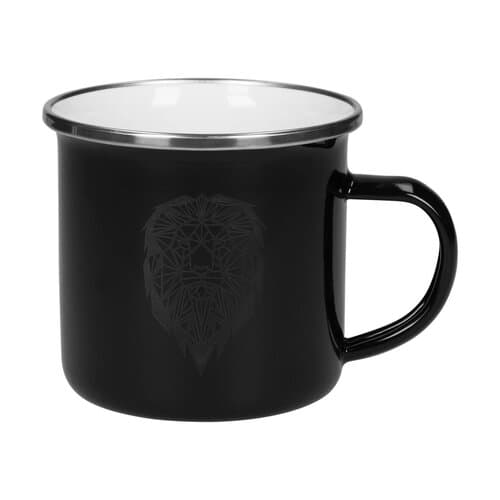 Emaille-Becher "Cozy", 300 ml, schwarz