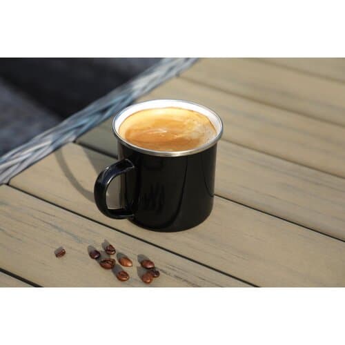 Emaille-Becher "Cozy", 300 ml, schwarz