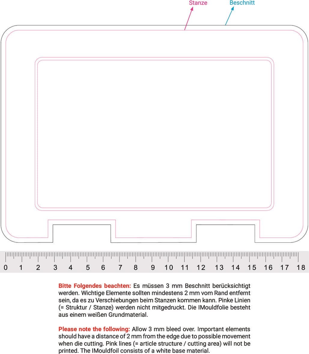 Vorratsdose "Dinner-Box-Plus" – Druckbeispiel IMould, 189,00 x 134,00 mm - Mittig allover