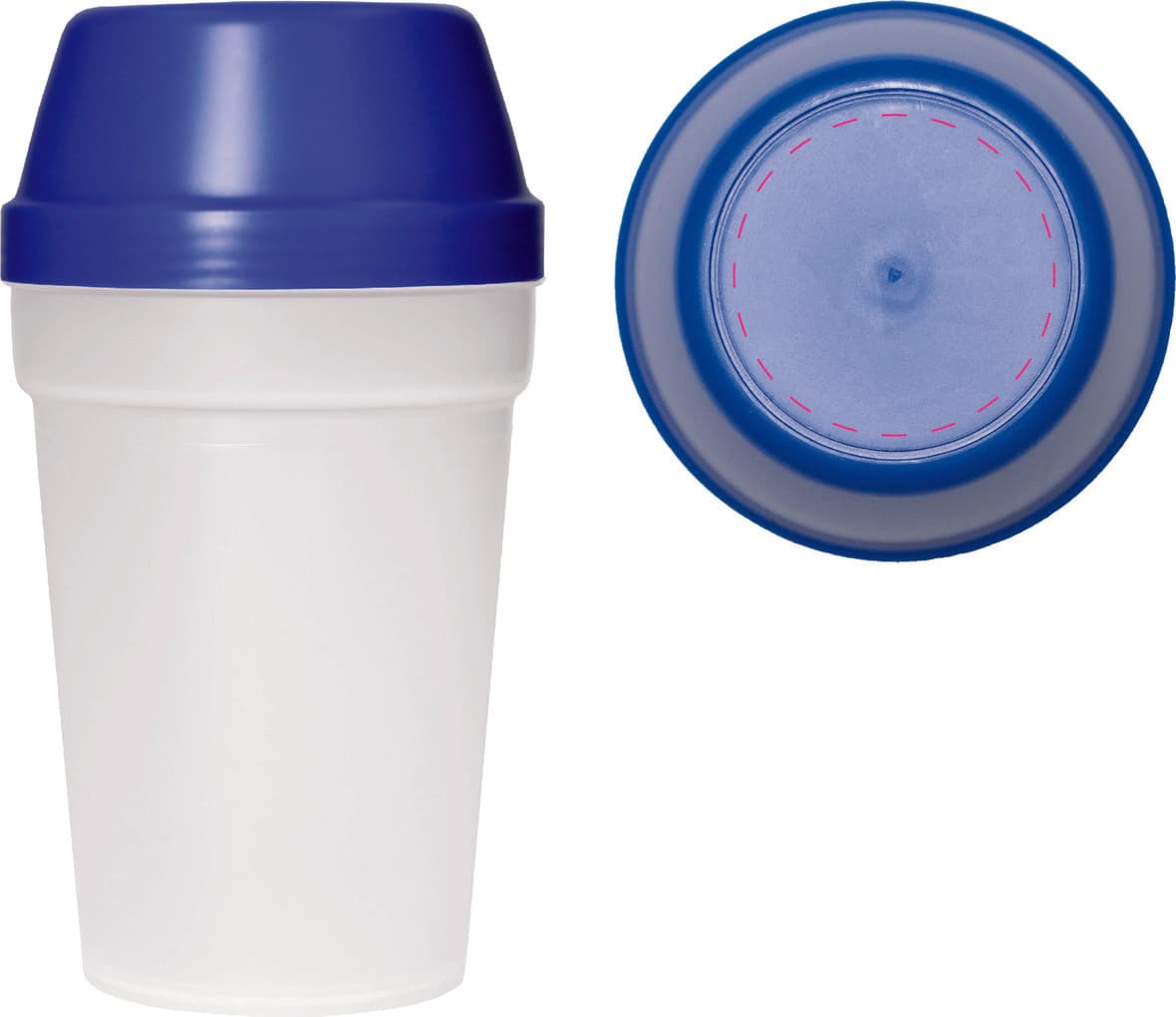 Shaker "Multi", 0,30 l – Druckbeispiel Tampondruck, auf Deckel