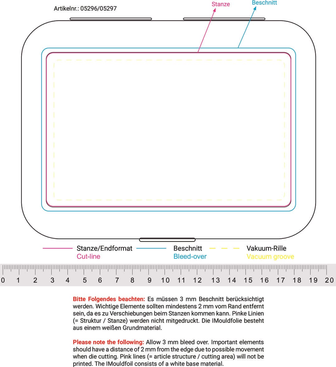 Vorratsdose "School-Box" deluxe, mit Trennschale – Druckbeispiel IMould, 1-farbig, 101,00 x 157,00 mm - oben auf Deckel