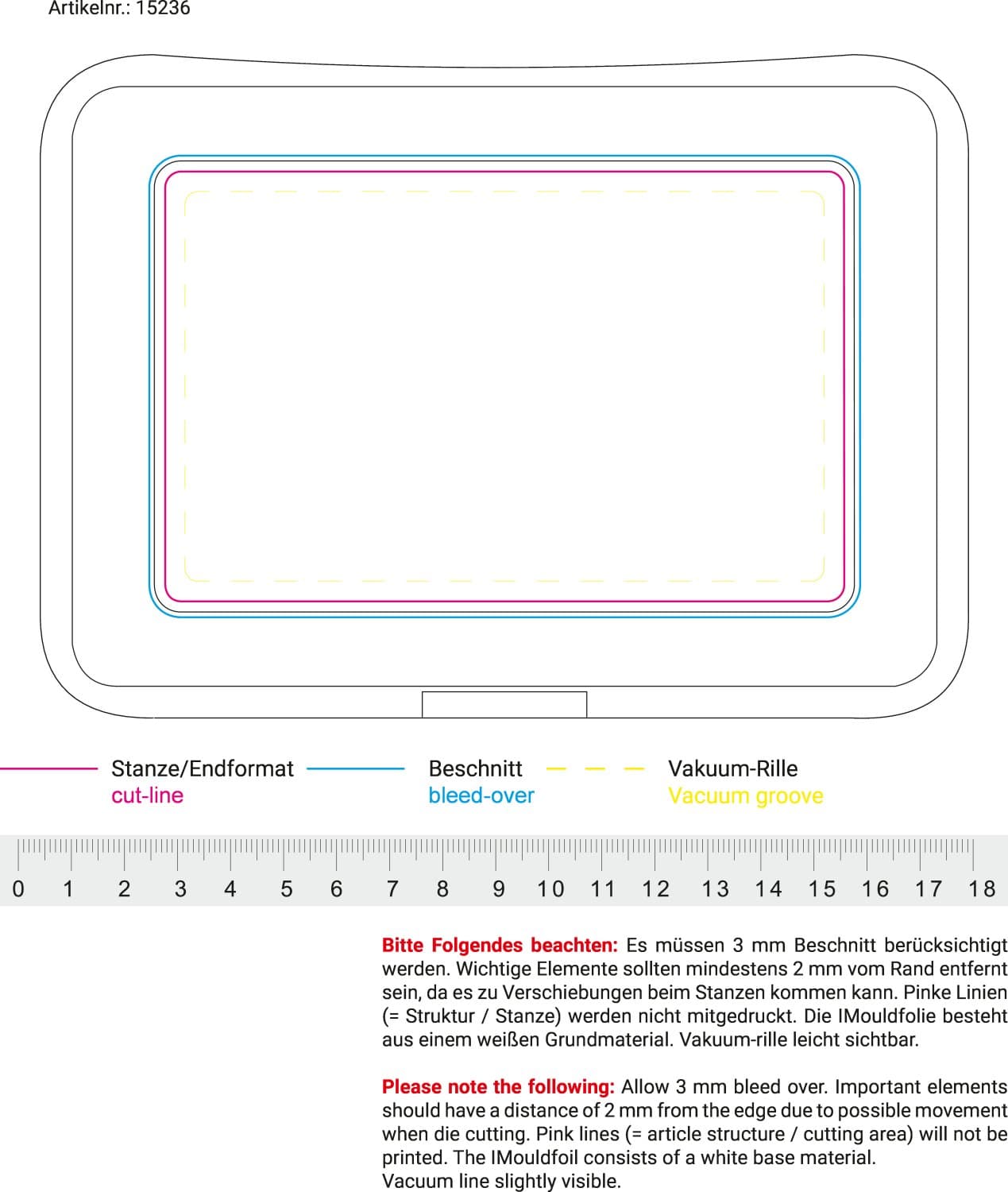 Vorratsdose "SchoolBox" groß aus anteilig biob. Kunststoff – Druckbeispiel IMould, 87,00 x 134,00 mm - mittig, innerhalb der Kontur