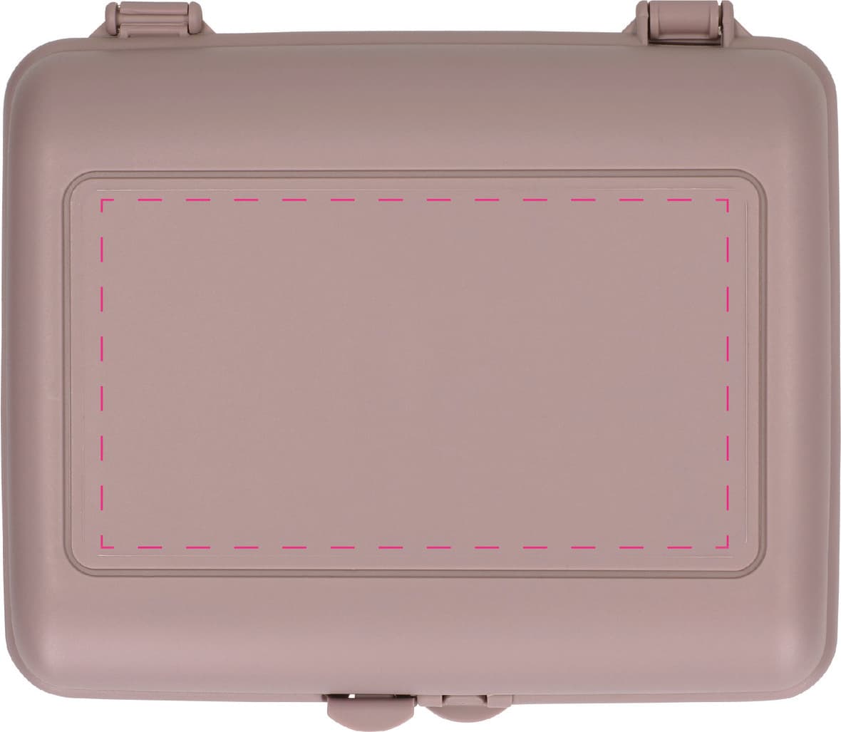 Vorratsdose "Switch" aus anteilig biob. Kunststoff – Druckbeispiel Siebdruck, 1-farbig, 60,00 x 108,00 mm - auf Deckel