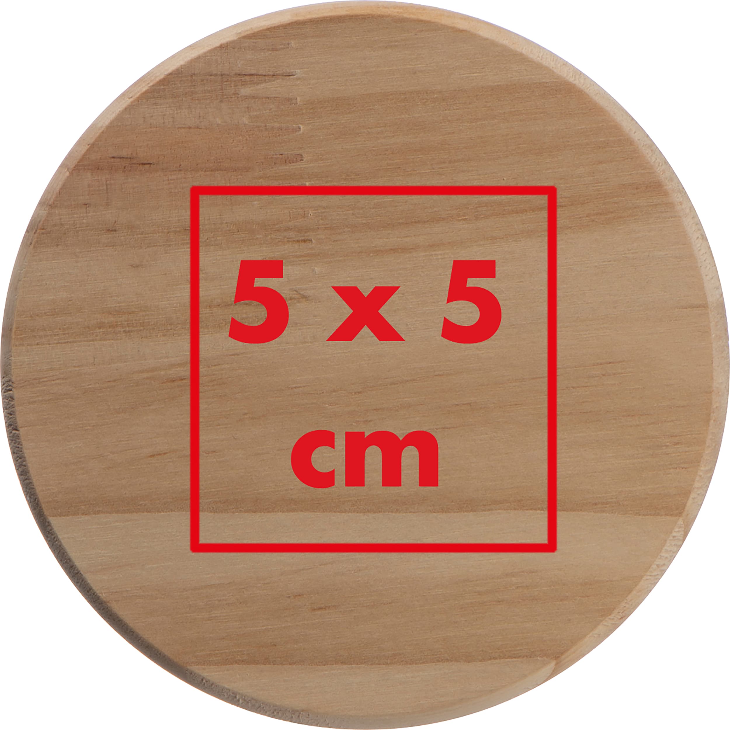 Vorratsdose Osaka – Druckbeispiel Lasergravur, 1-farbig, 5 x 5 cm - Auf dem Deckel