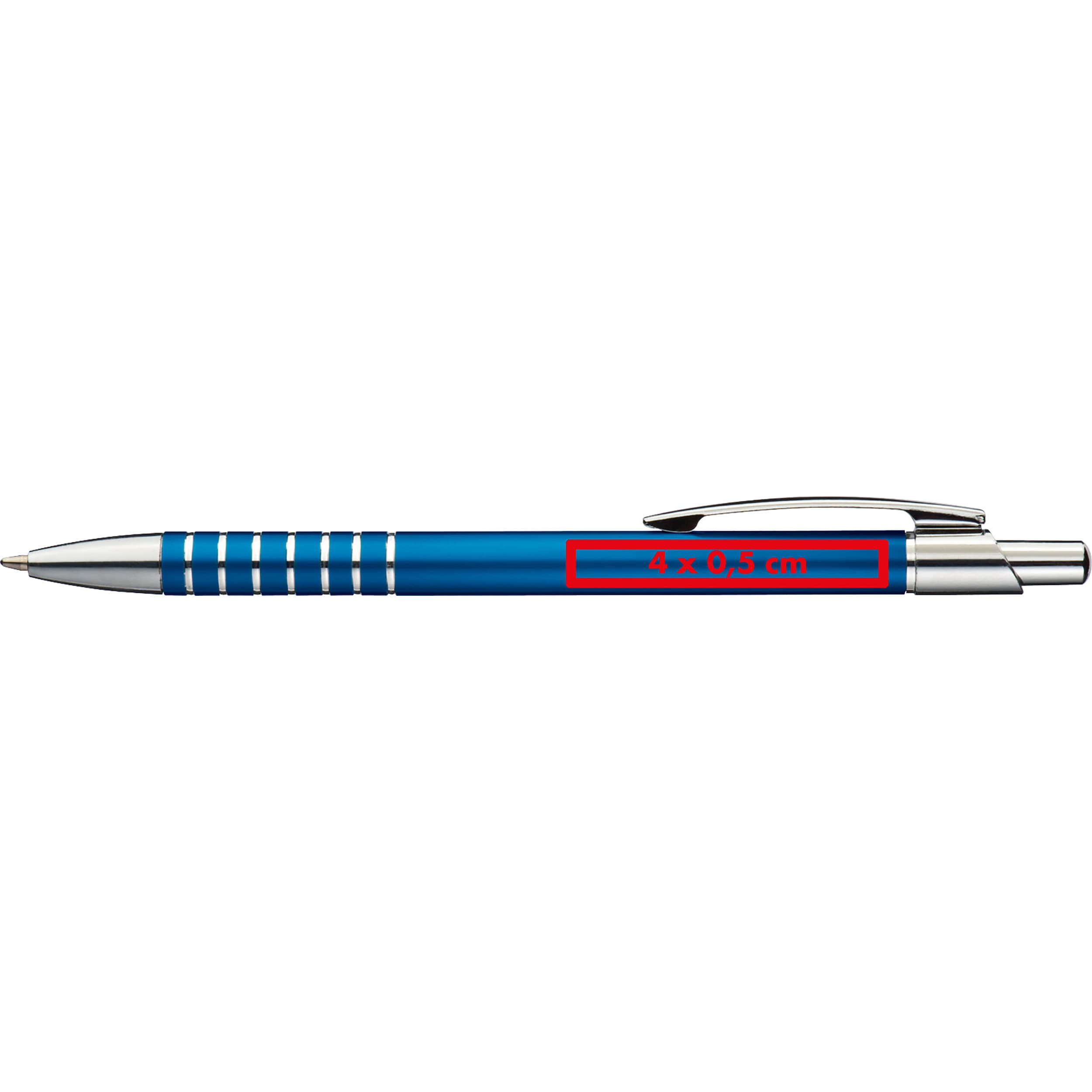 Metall Kugelschreiber Itabela – Druckbeispiel Lasergravur, 1-farbig, 4 x 0,5 cm - Auf den Schaft