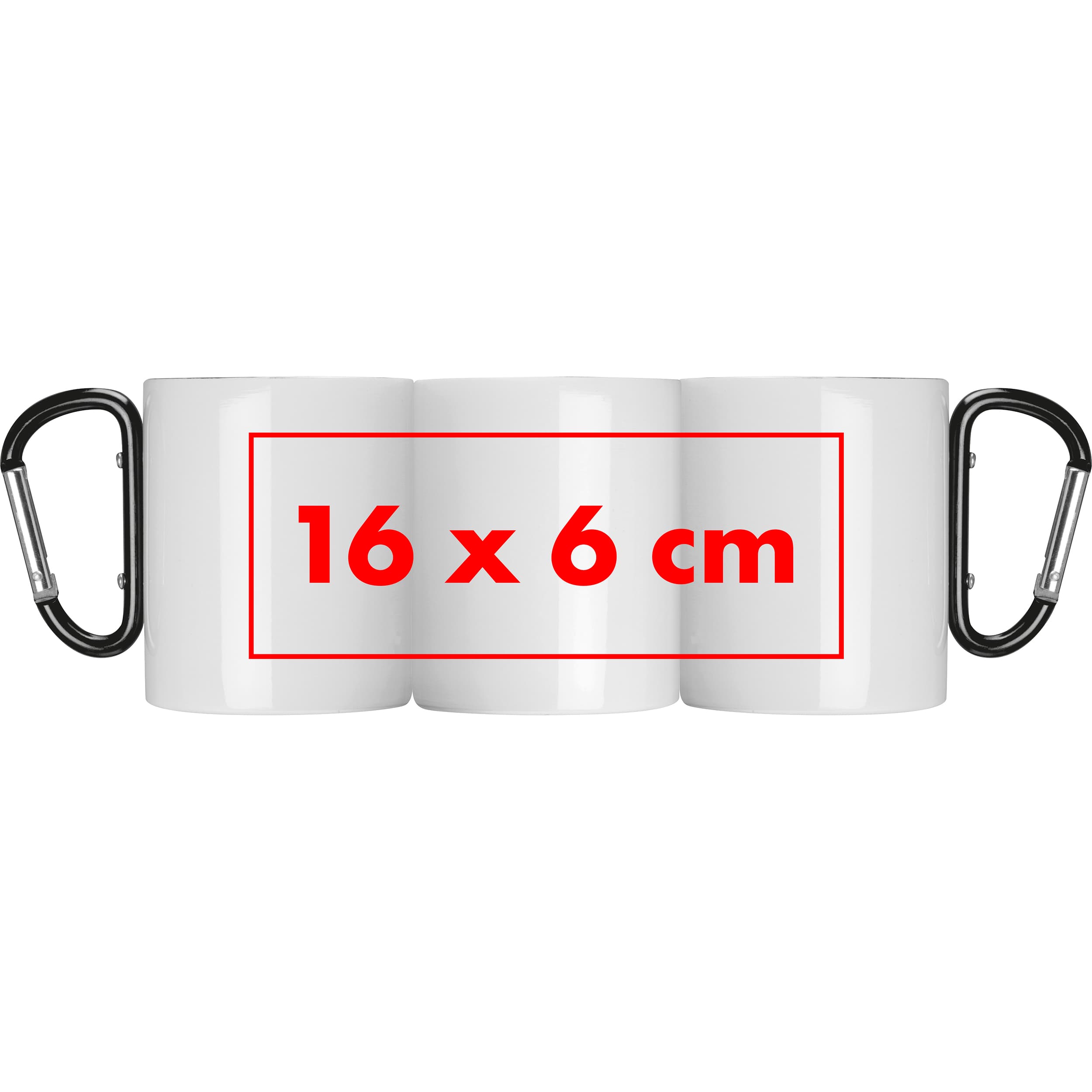 Sublimationstasse Sofia – Druckbeispiel Sublimationsdruck, 1-farbig, 16 x 6 cm - Ringsum