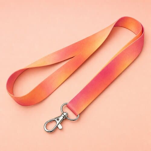 Nachhaltiges rPET Basic Schlüsselband Lanyard