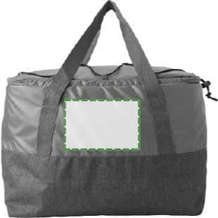 Kühltasche Carlos | Polycanvas | 1,5 l – Druckbeispiel Siebdruck, 1-farbig, 150 x 100mm - Rückseite