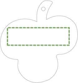 Kuscheltier Liza | Hund – Druckbeispiel Tampondruck, 1-farbig, 35 x 10mm - Etikett