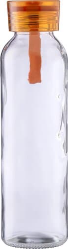 Trinkflasche | Glas | Farbiger Deckel | 500 ml