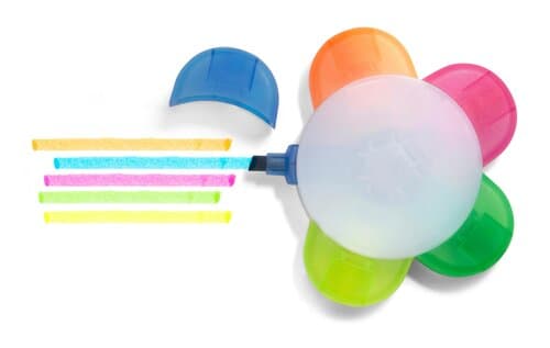 Textmarkerset Brodie | Kunststoff | 5 Farben