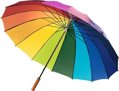 Regenbogenregenschirm Haya | 190T