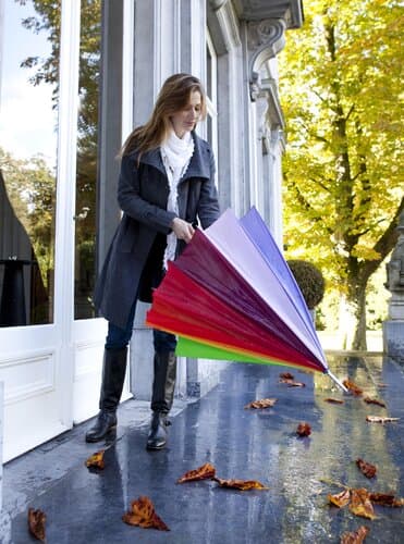 Regenbogenregenschirm Haya | 190T