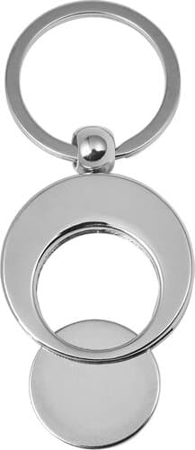 Schlüsselanhänger aus Metall mit Einkaufswagenchip Christie