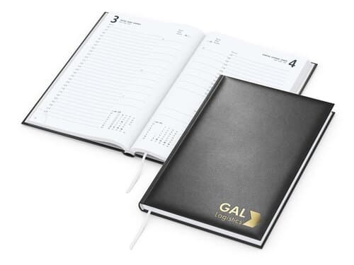 Tageskalender Basic Mo.–Fr. je 1 Seite 320 Seiten Kunstleder-Hardcover