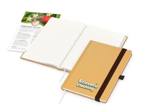 Notizbuch Organic-Book RECYCLING Apfelleder-Hardcover farbig A5