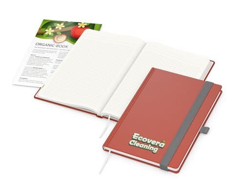 Notizbuch Organic-Book RECYCLING Apfelleder-Hardcover farbig A5
