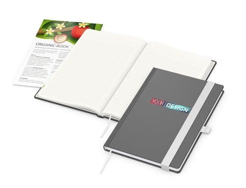 Notizbuch Organic-Book RECYCLING Apfelleder-Hardcover farbig A5
