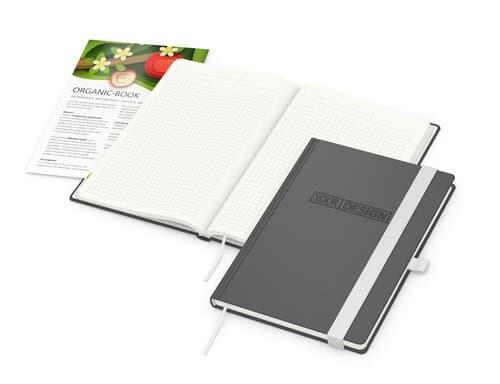 Notizbuch Organic-Book RECYCLING Apfelleder-Hardcover farbig A5