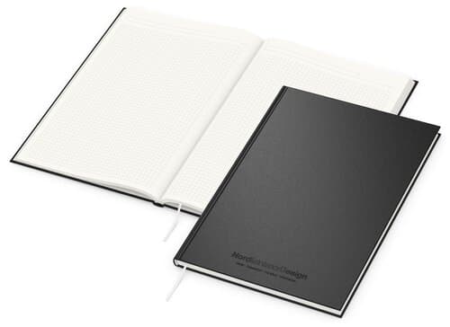 Notizbuch Note-Book RECYCLING Ecken spitz Naturpapier-Hardcover