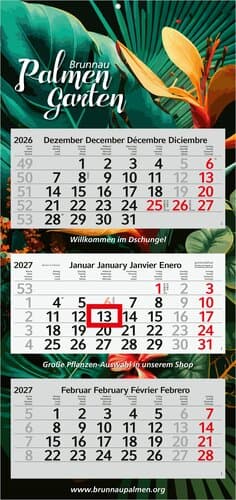 3-Monatskalender Mehrblock Profil 3 RECYCLING Schrift modern