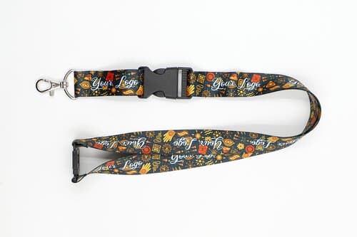 Schlüsselband Lanyard mit Karabinerhaken, Schnappverschluss und Sicherheitsclip