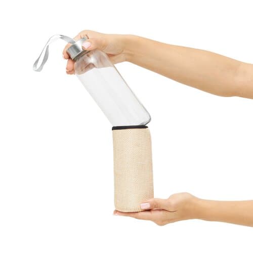 TAKE JUTY - Glas-Trinkflasche