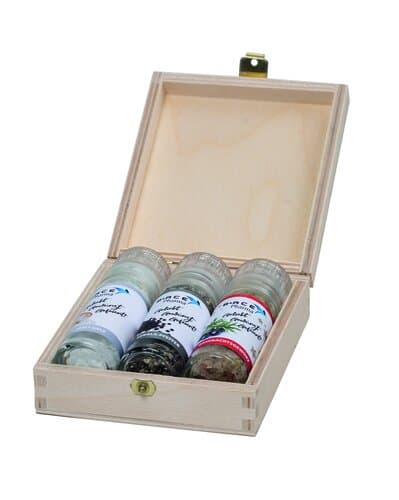 Holzbox für süße "Mini" Mühlen - 3er Set