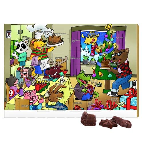 Classic Wand Adventskalender Graspapier