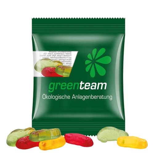 Minitüte 10 g Trolli Fruchtgummi Standardformen