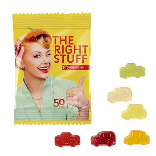 Fruchtgummi STANDARD-Formen 10 g im konventionellen Tütchen