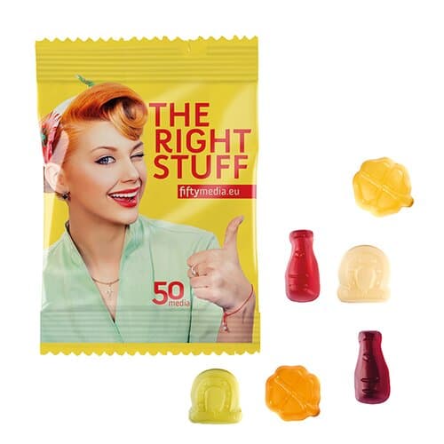 Fruchtgummi STANDARD-Formen 10 g im konventionellen Tütchen