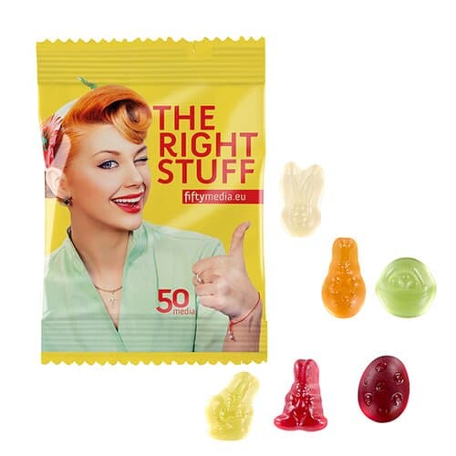Fruchtgummi STANDARD-Formen 10 g im konventionellen Tütchen