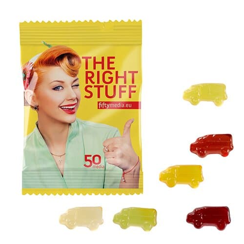 Fruchtgummi STANDARD-Formen 10 g im konventionellen Tütchen