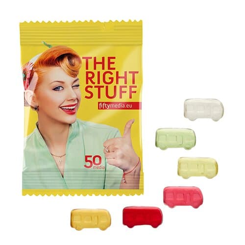 Fruchtgummi STANDARD-Formen 10 g im konventionellen Tütchen