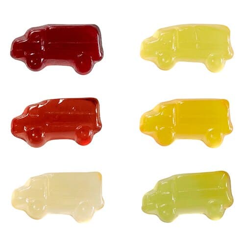 Fruchtgummi STANDARD-Formen 15 g im konventionellen Tütchen
